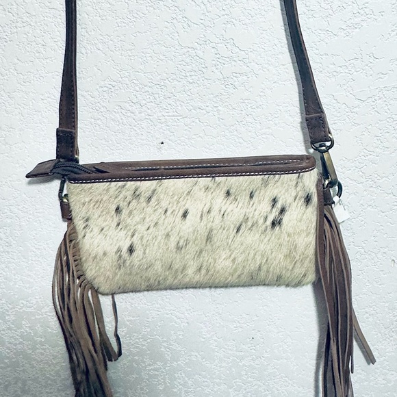 American Darling Brown and Turquoise Crossbody Bag - Picture 4 of 5